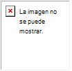 Mensaje de error: Esta imagen no se puede mostrar
