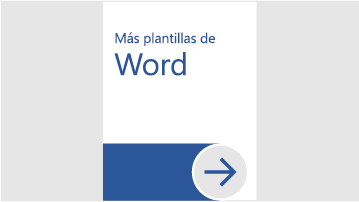 Más plantillas para Word