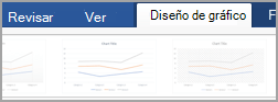 Pestaña Diseño de gráfico