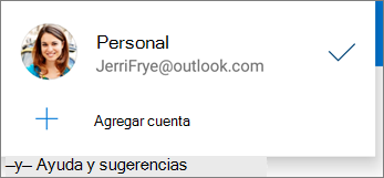 Agregar cuenta en la aplicación de OneDrive para Android