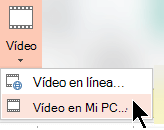 Seleccionar vídeo vídeo > en mi PC