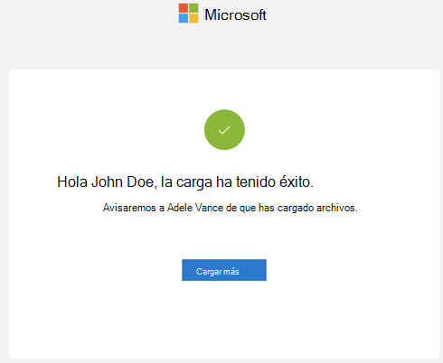 Preguntar que la carga se realizó correctamente