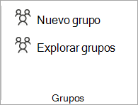En la cinta de opciones, seleccione Examinar grupos