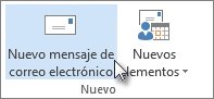 hacer clic en nuevo correo electrónico