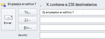 Alerta de Sugerencias de correo electrónico
