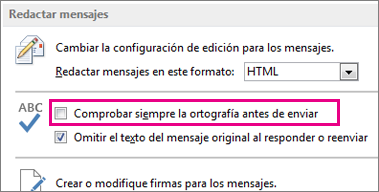Revisar la ortografía siempre antes de enviar