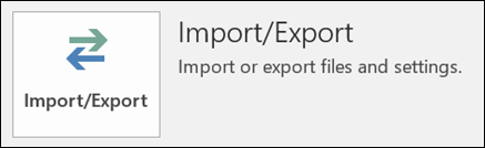 Seleccione Importar o exportar.
