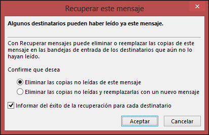 Recuperar este cuadro de mensaje