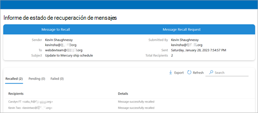 Outlook para comprobar en un mensaje captura de pantalla dos