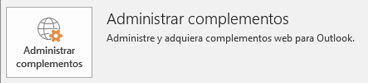 Haga clic en Administrar complementos