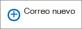 Captura de pantalla que muestra el control Nuevo correo usado para crear un mensaje de correo.