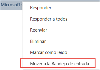 Ir a la Bandeja de entrada