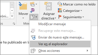 Elija Ver en el explorador.