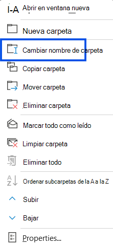 Captura de pantalla del cursor sobre el botón Más en el panel de navegación de Outlook en la Web