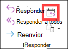 Responder con el botón de reunión en Outlook clásico