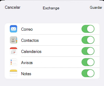 Captura de pantalla ocho para configurar el correo electrónico con la aplicación Correo de iOS