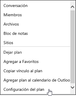 Obtener correo electrónico sobre un plan