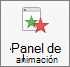 Mostrar u ocultar el panel de animación con el botón Panel de animación de la cinta