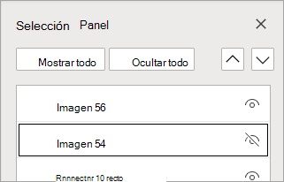 Elemento de la lista oculto.