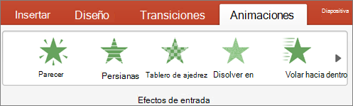 Elegir una animación