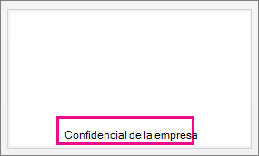 Pie de página