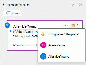Dé un Me gusta a un comentario y vea a quién más le ha gustado.