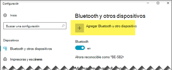 Agregar un dispositivo Bluetooth