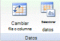 Imagen de la cinta de Excel