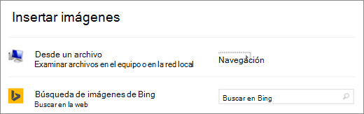 Se muestra el cuadro de diálogo Insertar imagen en PowerPoint.