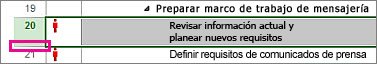 Encabezado de fila