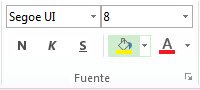 Grupo Fuente de escala de tiempo en Project