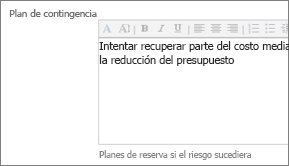 Plan de contingencia
