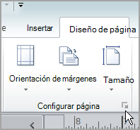Selector Configurar página