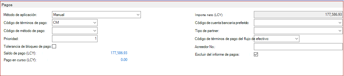 Excluir proveedores específicos del informe
