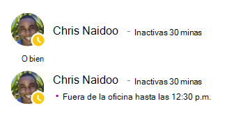 Mensaje de presencia para Cris