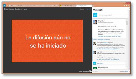 Unirse a la página del evento SkypeCast