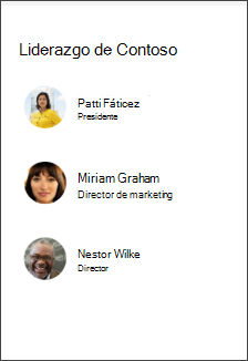 imagen del elemento web People en la plantilla del sitio del departamento