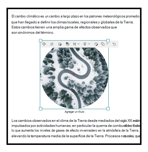 Insertar imagen en elemento web texto
