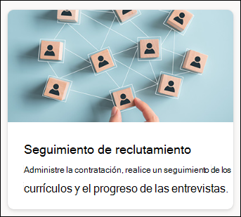 captura de pantalla del rastreador de reclutamiento de plantillas de lista
