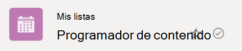 El símbolo de marca de verificación en círculo indica que la lista se está sincronizando desde la nube a su dispositivo Windows.