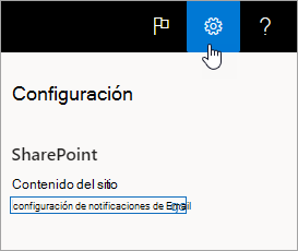 Configuración de notificaciones por correo electrónico