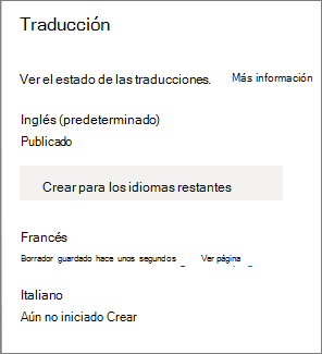 Estado de traducción