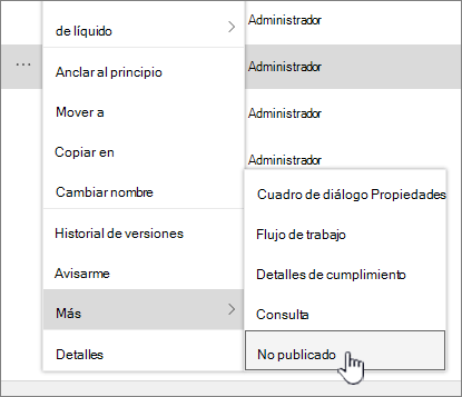 Haz clic en Cancelar publicación