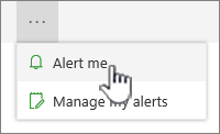 Comando Enviarme alertas