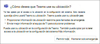 Método de Teams de ubicación de consentimiento
