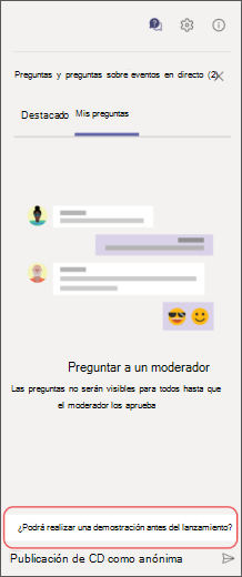 preguntas y preguntas privadas