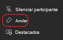 Teams: anclar secuencia con un botón en un círculo