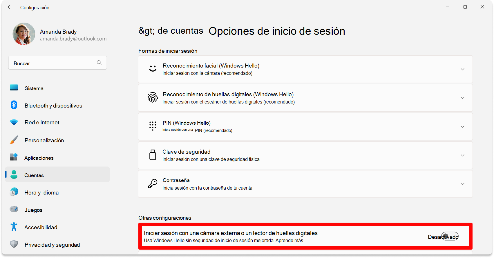 Screenshot of Settings - Disable ESS toggle.