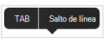 Tabulaciones o saltos de línea