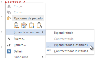 Haga clic con el botón secundario en el menú